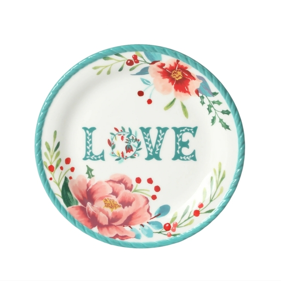 🎄 New Pioneer Woman Merry Meadow Assorted 7.3 Inch Appetizer Plates Set - Picture 7 of 10